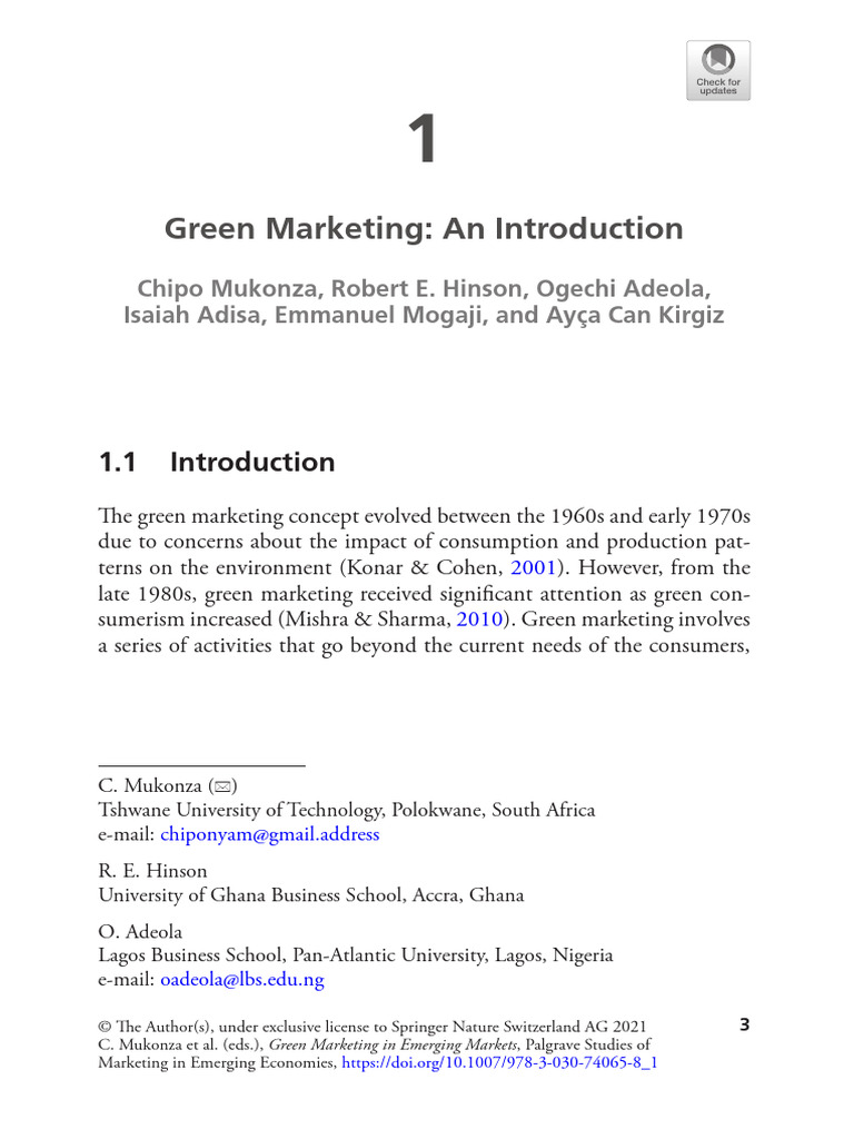 Introduction to Green Marketing | PDF | Business