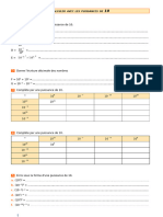 Calcul Avec Puissances de 10 3eme