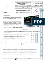 Devoir de Synthèse N°3 - Technologie - 2ème Sciences (2014-2015) MR Kamel MARS