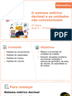 Aula 03 - o Sistema Métrico Decimal e As Unidades Não Convencionais - 2ºano - CMSP - 08 - 2023