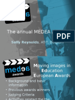 MEDEA Awards Presentation Sally Reynolds 