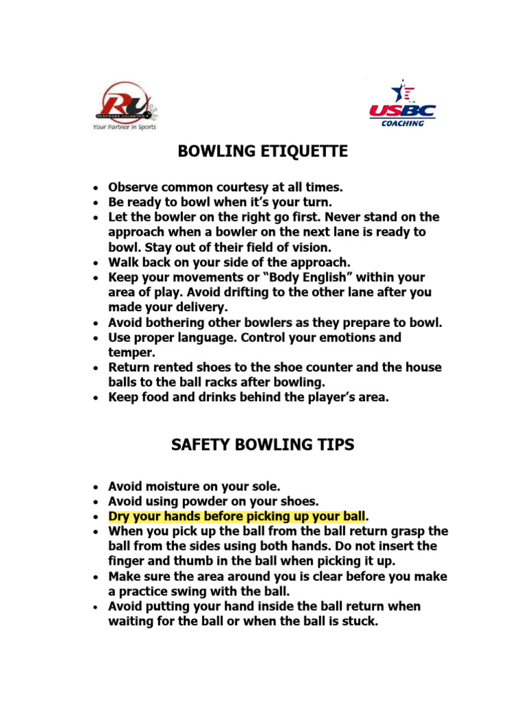 Lawn Bowls Etiquette Rules Australia