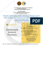 Geol 11 Week 9 - Sedimentary Rocks, Processes, and Environments - Annotated Lecture Slides