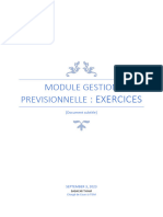 Exercice Gestion Previsionnelle 2