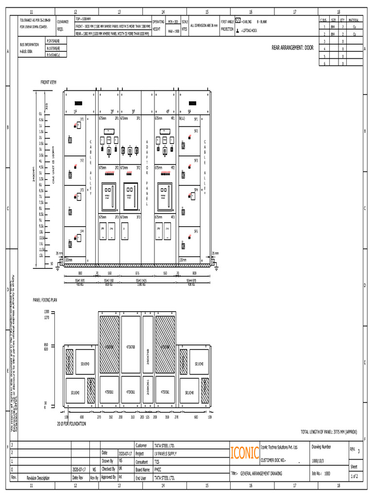6.1 Front View With Door Layout | PDF