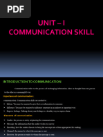 Unit - I, Communication Skill 2