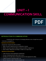 Unit - I, Communication Skill 2