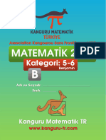 2016 Kanguru Matematik 5. Ve 6. Sınıf Soruları (Benjamin)