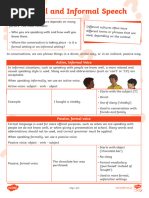 Formal and Informal Speech Worksheet Au L 1662116583 - Ver - 4