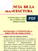 Naturaleza y Contexto de La Dir. de Operaciones