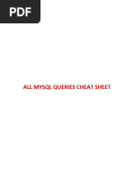 All Mysql Queries Cheat Sheet