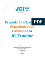 Estatutos Unificados de La Organizaciones Locales JCI Ecuador 2018