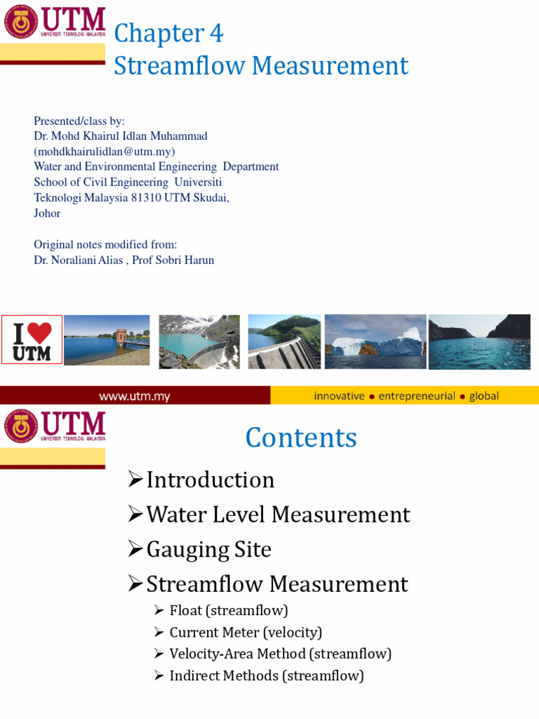 Chapter 4 Streamflow Measurement Pdf
