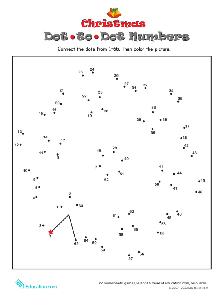 Snowflake Dot To Dot