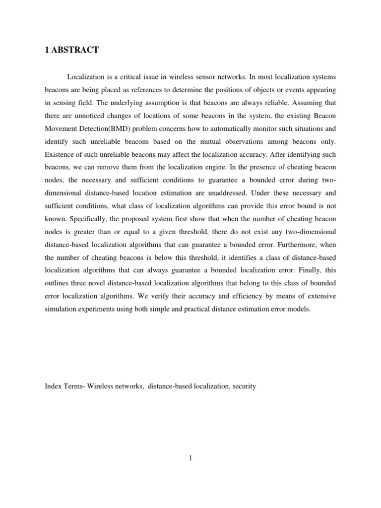 Secure Localization in Wireless Networks | PDF | Communications ...