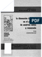 CARRERA DAMAS,1972. La dimensión histórica en el presente de América Latina y Venezuela_ Tres conferencias