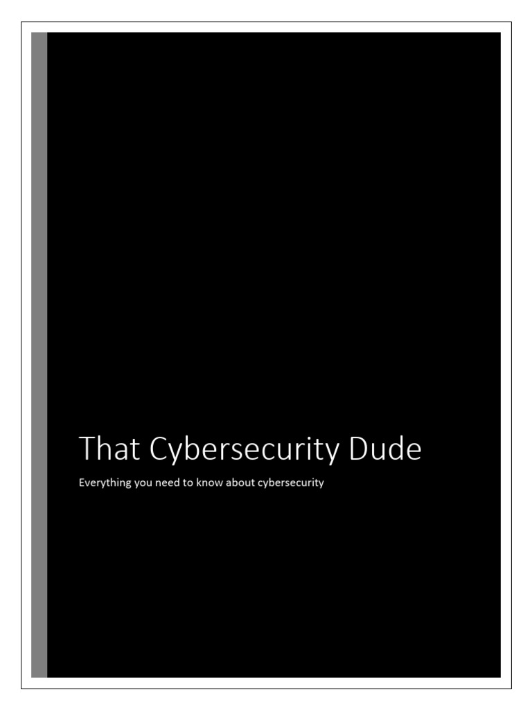 Cybersecurity Essentials and Career Guide | PDF | Information Security ...