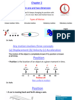 108 - CH - 2 Motion in 1 and 2 Dim