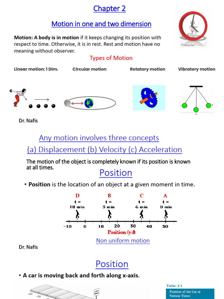 Understanding Motion in One and Two Dimensions | PDF