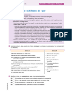 Ficha de Gramatica - Distinguir - "Que" - Saber Qual A Sua Classe e Subclasse