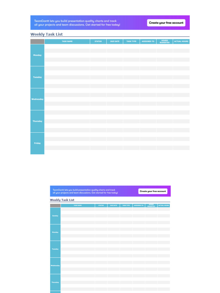 Task Tracker Template | PDF