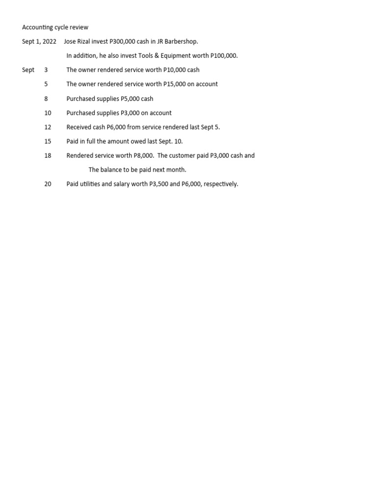 Journal Entry Exercises PDF