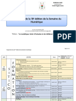 Programme de La 18e Edition de La Semaine Du Numerique 3