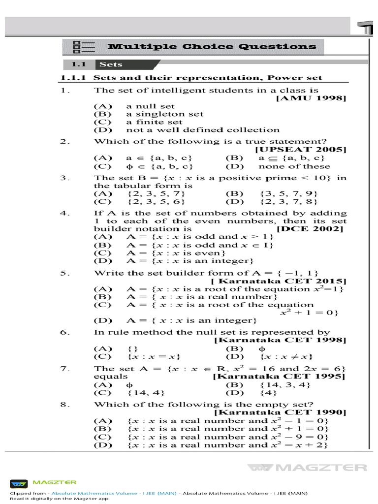 Set and Relation PDF