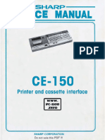 CE-150 Service Manual-Printer and Cassette