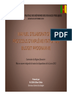 Presentation Manuel Processus Implmentation Budget 4