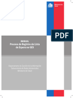 MANUAL Proceso de Registro de Lista de Espera No GESL