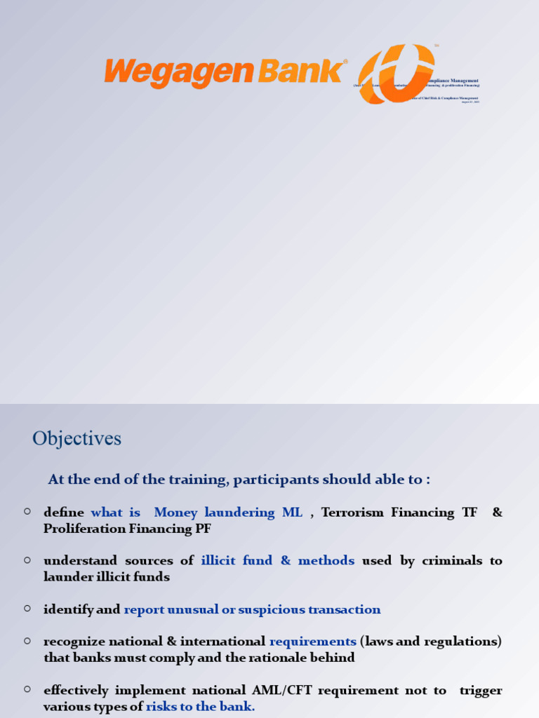 AML/CFT Training and Compliance Overview | PDF | Money Laundering ...