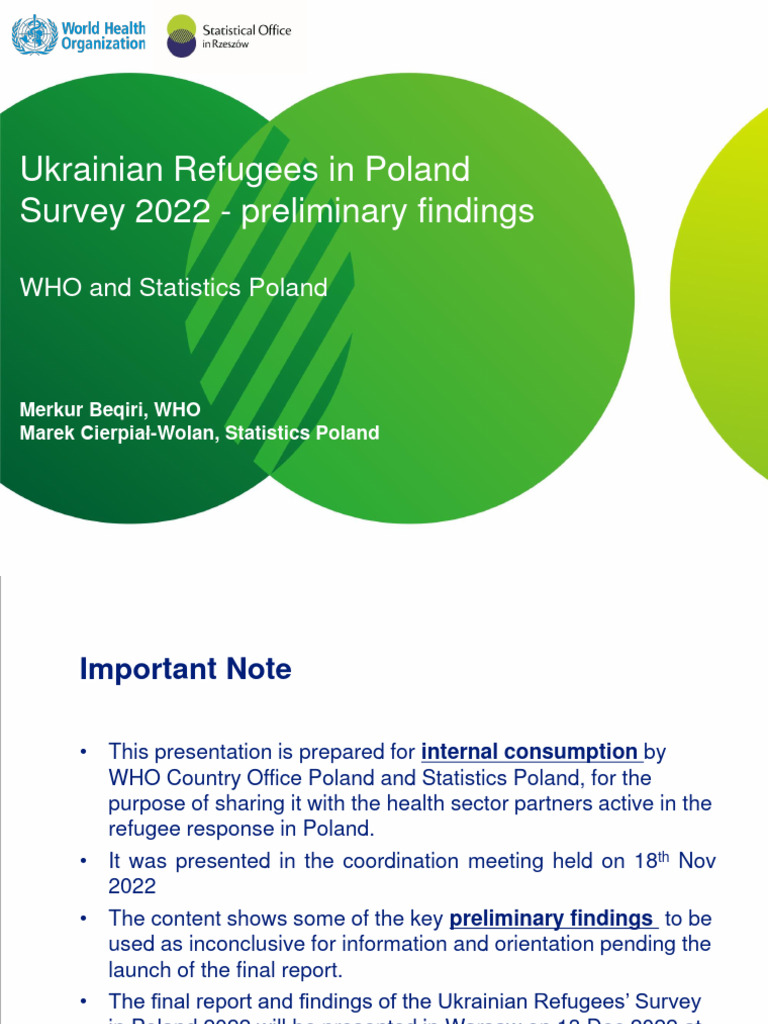 Ukrainian refugees in poland 2022 preliminary findings 18 nov 2022