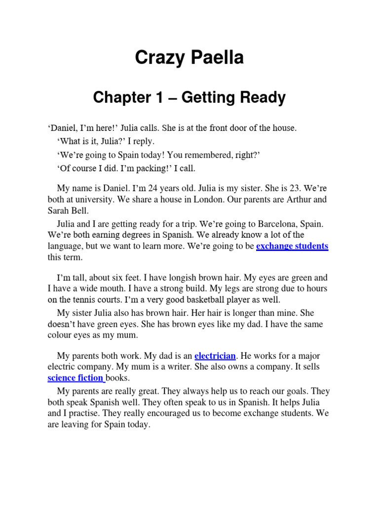 Crazy Paella: Chapter 1 Overview | PDF | Language Arts & Discipline