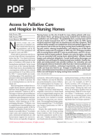 Access To Palliative Care and Hospice in Nursing Homes