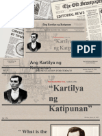 Analysis of The "Kartilya NG Katipunan