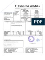 Debit Note of Ahmed Ent China Shipment.