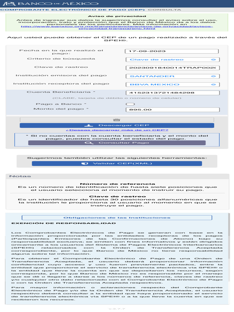 COMPROBANTE ELECTR NICO DE PAGO intelligence overview