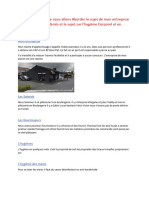 Pour Ce Plan D'étude Nous Allons Aborder Le Sujet de Mon Entreprise Présentation Des Salariés Et Le Sujet Sur L'hygiène Corporel Et en Entreprise