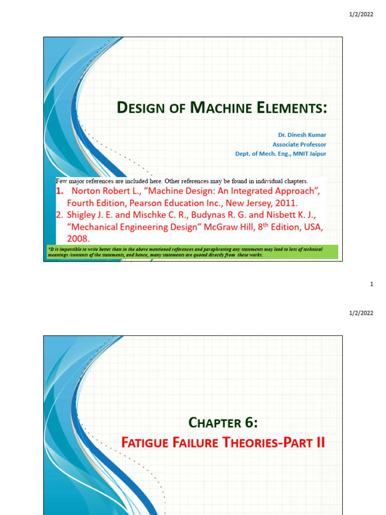 Theories Of Fatigue Failure