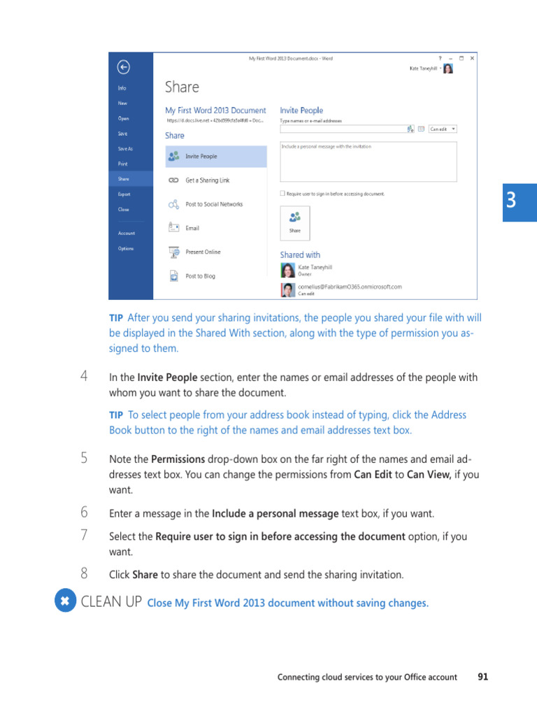 Clean Up: Close My First Word 2013 Document Without Saving Changes | PDF