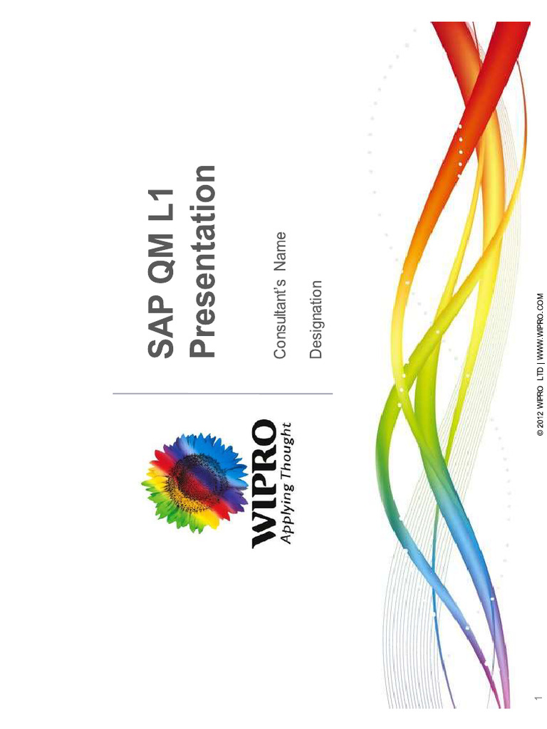 SAP QM L1 Presentation | PDF