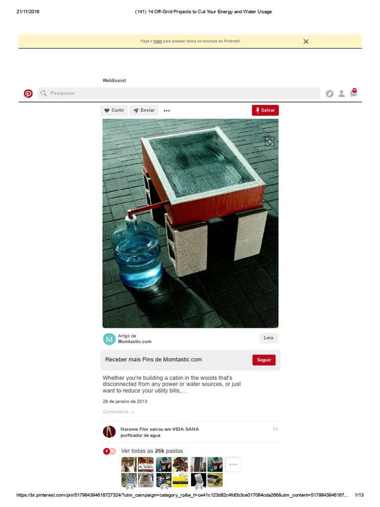Picture of 14 Off-Grid Projects To Cut Your Energy and Water Usage | PDF