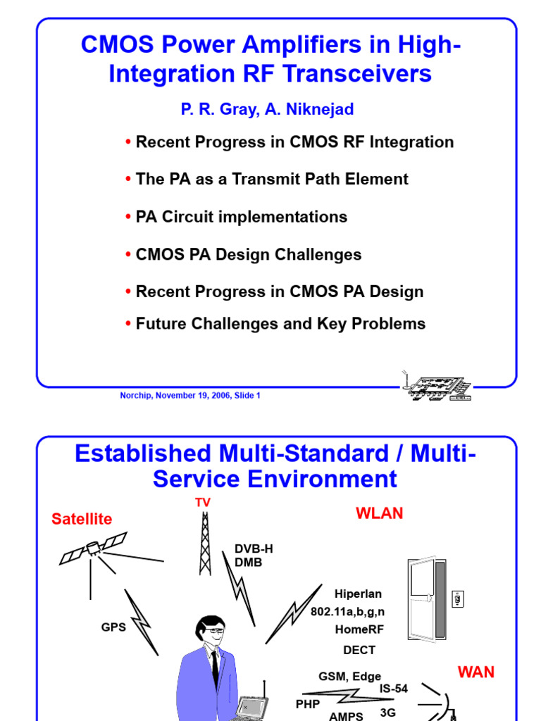 CMOS Power Amplifiers in RF Transceivers | PDF | Amplifier | Cmos