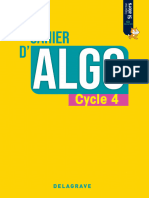 Cahier D'algo - Cycle 4 V2021
