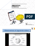 Sesión 1 - Texto Argumentativo (Estructura y Características)