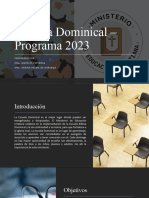 Escuela Dominical - Programa 2023