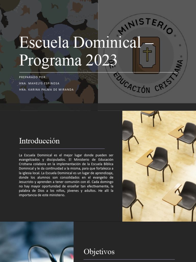 Escuela Dominical - Programa 2023 | PDF | Jesús | Escuela dominical