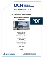 Plan de Sesion Educativa - Alimentacion Saludable SETIEMBRE