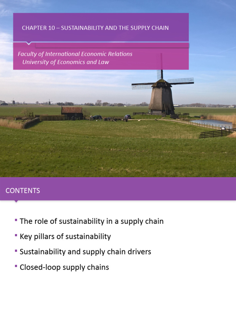 Supply Chain Sustainability Insights | PDF | Supply Chain | Sustainability